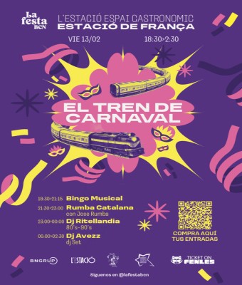 El tren de Carnaval en Barcelona
