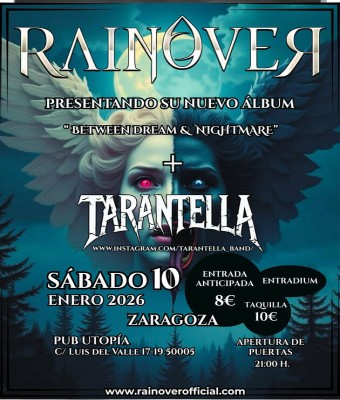 RAINOVER + TARANTELLA en Zaragoza