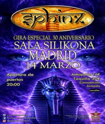 SPHINX Gira 30 Aniversario  en Madrid