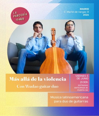 Wudao Guitar Duo presenta “Más allá de la violencia” en Madrid