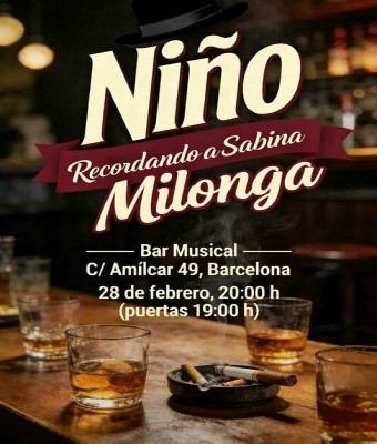 Niño Milonga “Recordando a Sabina” en Barcelona