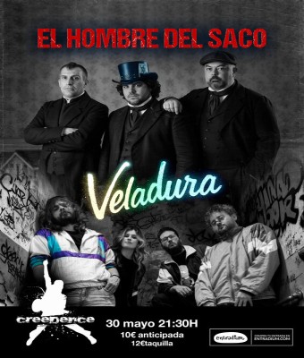 HOMBRE DEL SACO + VELADURA en SALA CREEDENCE - Zaragoza