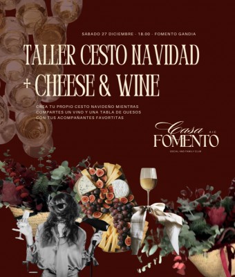 TALLER NAVIDEÑO + CHEESE & WINE en Valencia/València