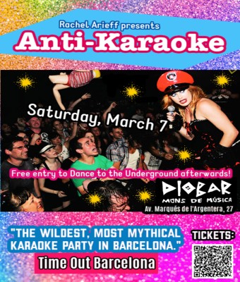 Rachel Arieff's Anti-Karaoke March en Diobar en Barcelona