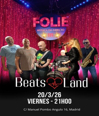 Concierto de Beatsland en Folie en Madrid