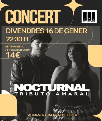 NOCTURNAL Tribut a Amaral  en Barcelona
