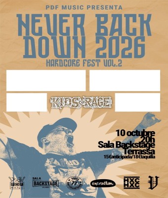 Never Back Down 2026 en Barcelona