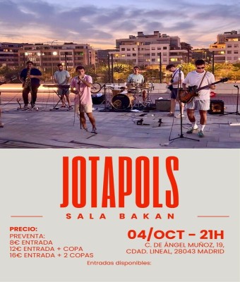 POP ROCK ESPAÑOL - JOTAPOLS EN VIVO en Madrid