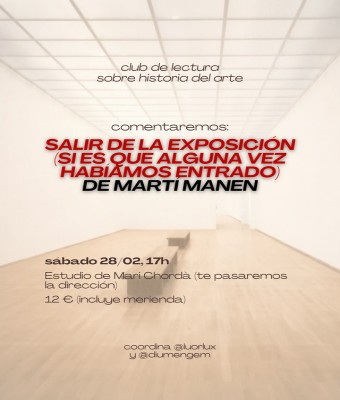 Club de lectura sobre historia del arte - A las Musas en Barcelona