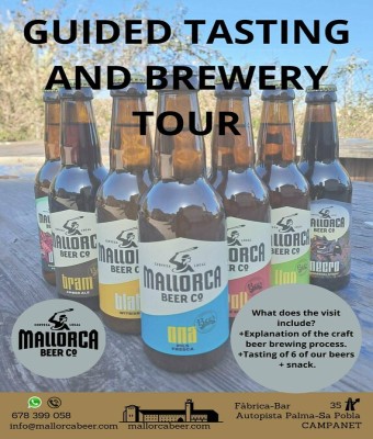 Guided tasting and brewery tour en Balears, Illes