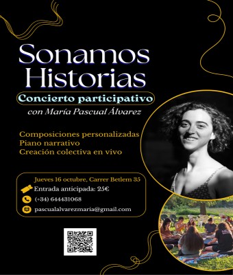 Sonamos historias. Concierto participativo con María Pascual Álvarez en Barcelona