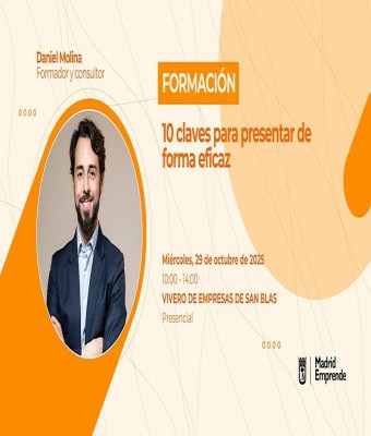 Formación gratis | 10 claves para presentar de forma eficaz en Madrid