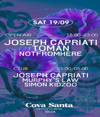 Cova Santa presents Josepth Capriati en Ibiza