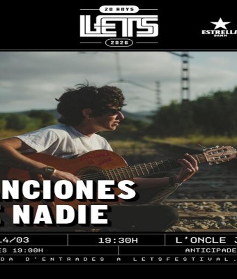 LETS 20 ANYS: CANCIONES DE NADIE en Barcelona
