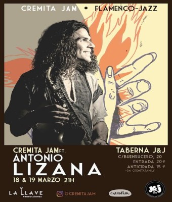 Cremitajam ft. Antonio Lizana (miércoles) en Granada