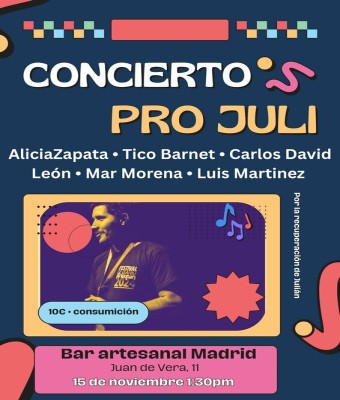 Concierto Pro Juli en Madrid
