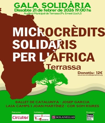 GALA SOLIDÀRIA PER L'ONG  MICROCRÈDITS SOLIDARIS PER L'ÀFRICA  en Barcelona