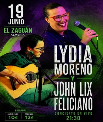 Lydia Moreno & John Lix Feliciano en Almería