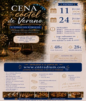 Cena cocktail de verano en León