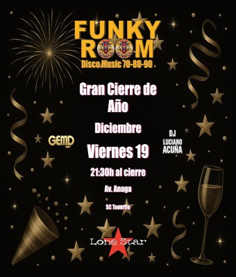 Funky Room Gran Cierre de año en Tenerife  en Santa Cruz de Tenerife