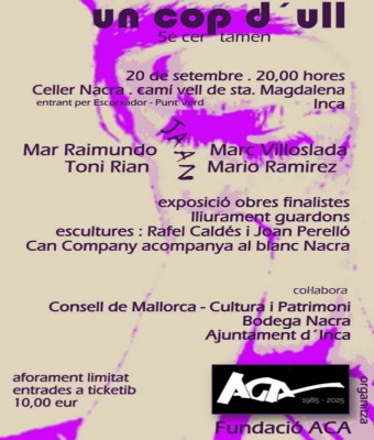 Concert de jazz, exposició de poesia visual i tast de vins ecològics al celler Nacra en Balears, Illes
