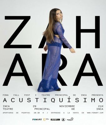 Fona Fall Fest 25 - ZAHARA ACUSTIQUÍSIMO - Teatre Principal d'Inca en Balears, Illes