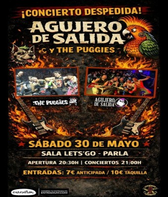 CONCIERTO DESPEDIDA AGUJERO DE SALIDA + THE PUGGIES en Madrid