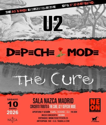 The Cure, U2 & Depeche Mode by Neon Collective en Madrid