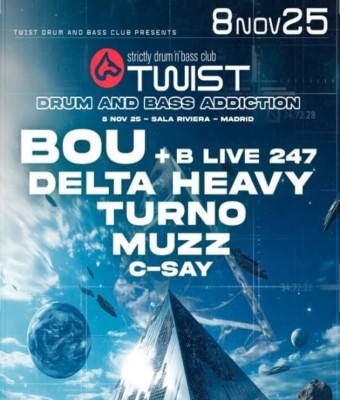 Bou & Delta Heavy & Turno & Muzz  @ La Riviera | D&B Addiction en Madrid