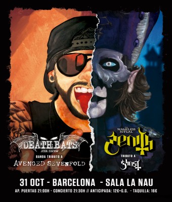 ZENITH (TRIBUTO A GHOST) Y DEATHBATS (TRIBUTO A AVENGED SEVENFOLD) - SALA LA NAU BARCELONA