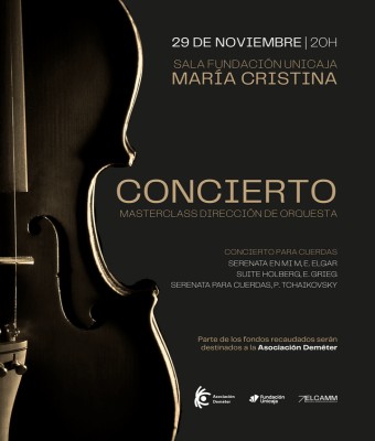 Concierto benéfico de Clausura Masterclass de Dirección de Orquesta ELCAMM en Málaga