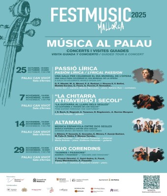 FestMusic Mallorca - Música al Palau Can Vivot - DUO CORENDINS “Somnis i Passions” en Balears, Illes