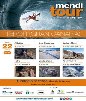 MUESTRA DE CINE DE MONTAÑA Y AVENTURA MENDI TOUR TEROR 2026 en Gran Canaria