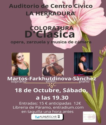 COLORATURA DClásica/opera,zarzuela y música de cámara en Granada