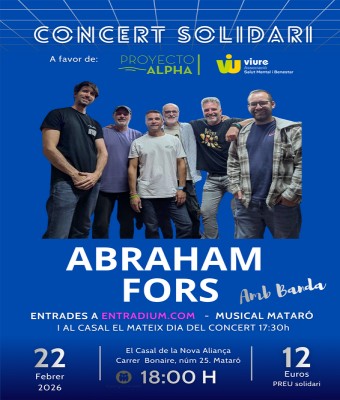 CONCERT ABRAHAM FORS AMB BANDA en Barcelona