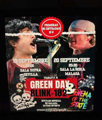 GREEN LAND - ENEMA OF THE STATE (TRIBUTOS GREEN DAY  BLINK182) en Sevilla