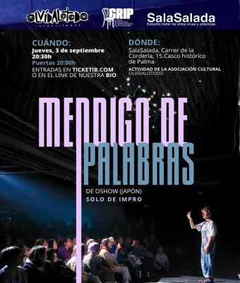 MENDIGO DE PALABRAS. impro y clown de Oshow (Japón) en Balears, Illes