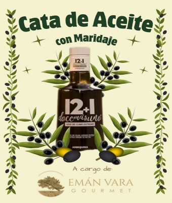 Cata de aceite con maridaje. 10:30 hs. 30 de Noviembre en Valladolid