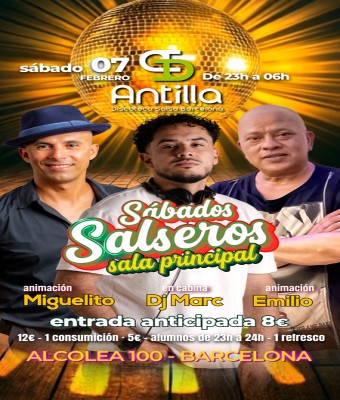 ANTILLA SALSA BARCELONA - SÁBADO 7 FEBRERO