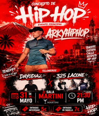 Concierto Hip Hop Tenerife en Santa Cruz de Tenerife