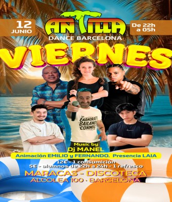 ANTILLA SALSA BARCELONA - VIERNES 12 JUN26