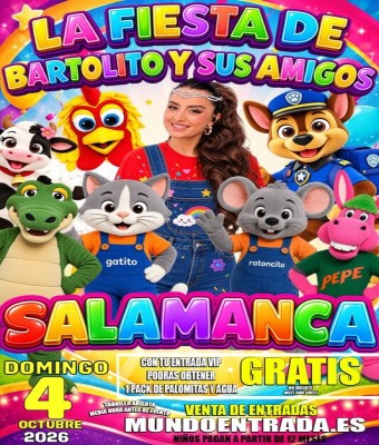 LA FIESTA DE BARTOLITO Y SUS AMIGOS EN SALAMANCA