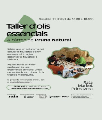 Taller Rata Market Primavera: Olis essencials en Balears, Illes