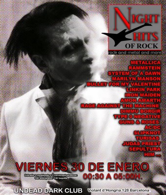 NIGHT HITS OF ROCK en Barcelona