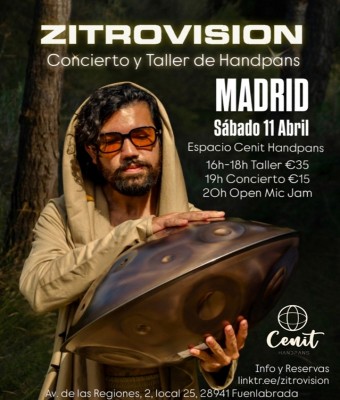 Concierto y Taller de Handpans en Madrid
