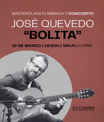 ENCUENTRO FLAMENCO CON JOSÉ QUEVEDO "BOLITA" EN LA SALA ELCAMM en Málaga
