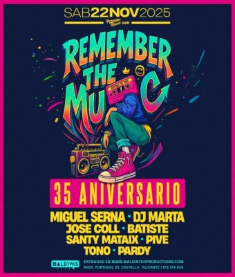 35 ANIVERSARIO REMEMBER THE MUSIC en Alicante
