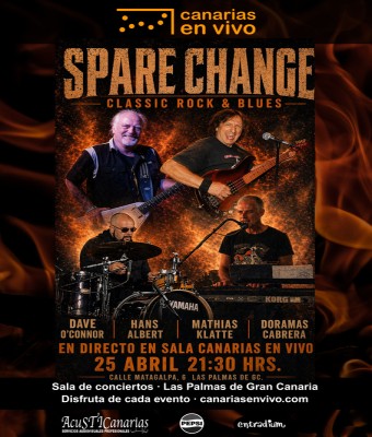 SPARE CHANGE EN CANARIAS EN VIVO - CONCIERTO EN LAS PALMAS en Palmas, Las