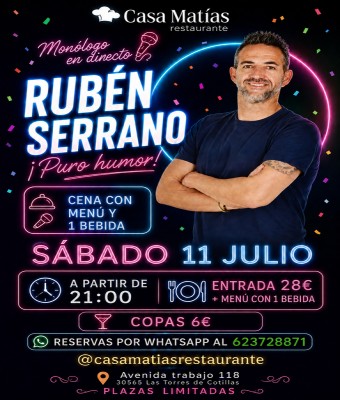 Cena con humor en Murcia