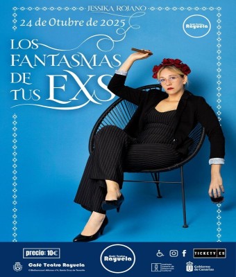 Jéssika Rojano, Los Fantasmas de tus exs, en el Café Teatro Rayuela en Santa Cruz de Tenerife